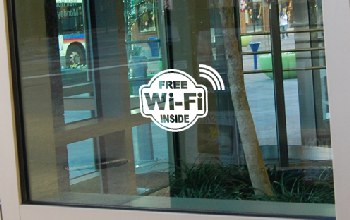 Free Wi-Fi Hotspot at a business