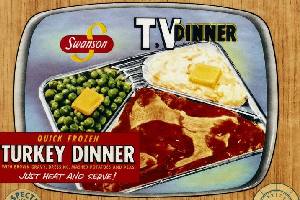 Vintage Swanson turkey TV dinner